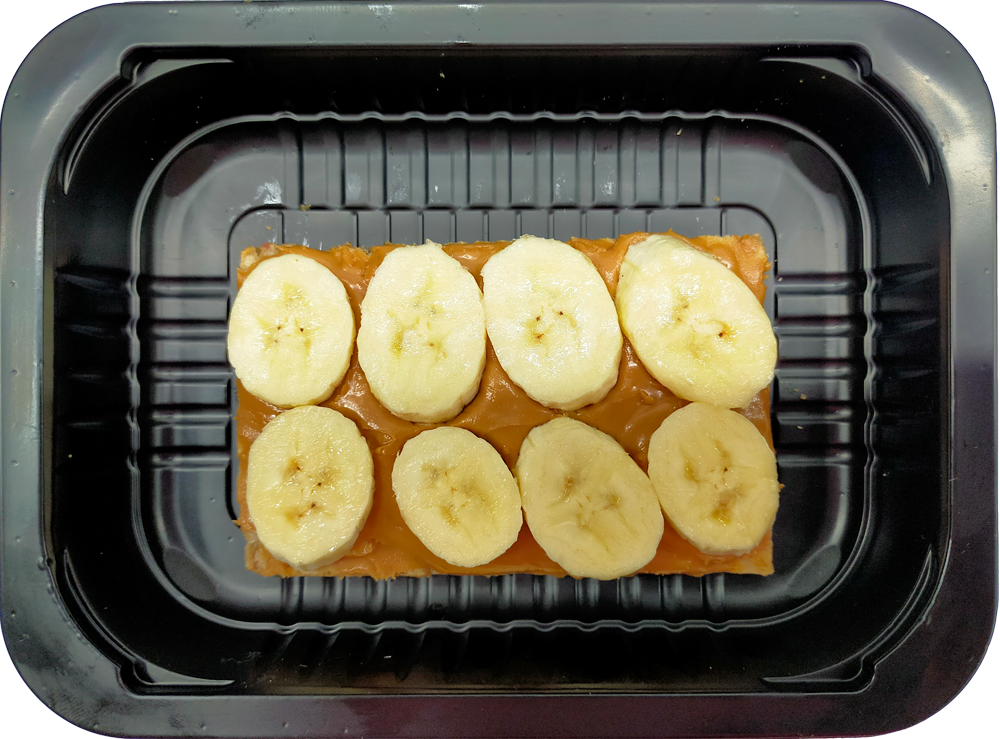 <span style="font-weight: 700;">Завтрак</span><br>Хлебцы с арахисовой пастой и бананом