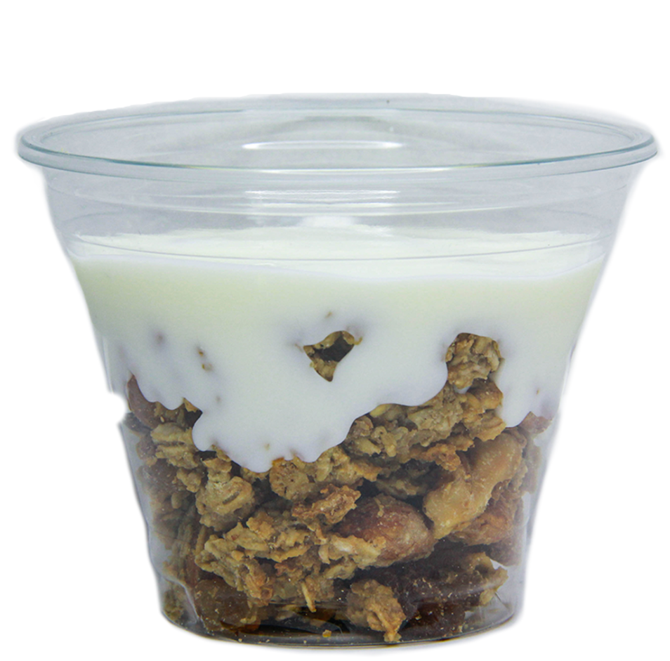 Полдник<br>Гранола с йогуртом и абрикосовым джемом