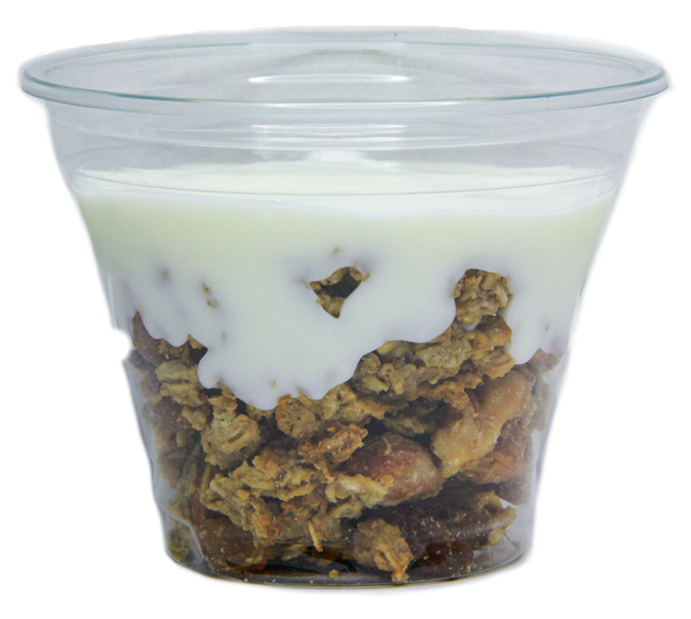 <span style="font-weight: 700;">Полдник</span><br>Гранола с йогуртом и абрикосовым джемом